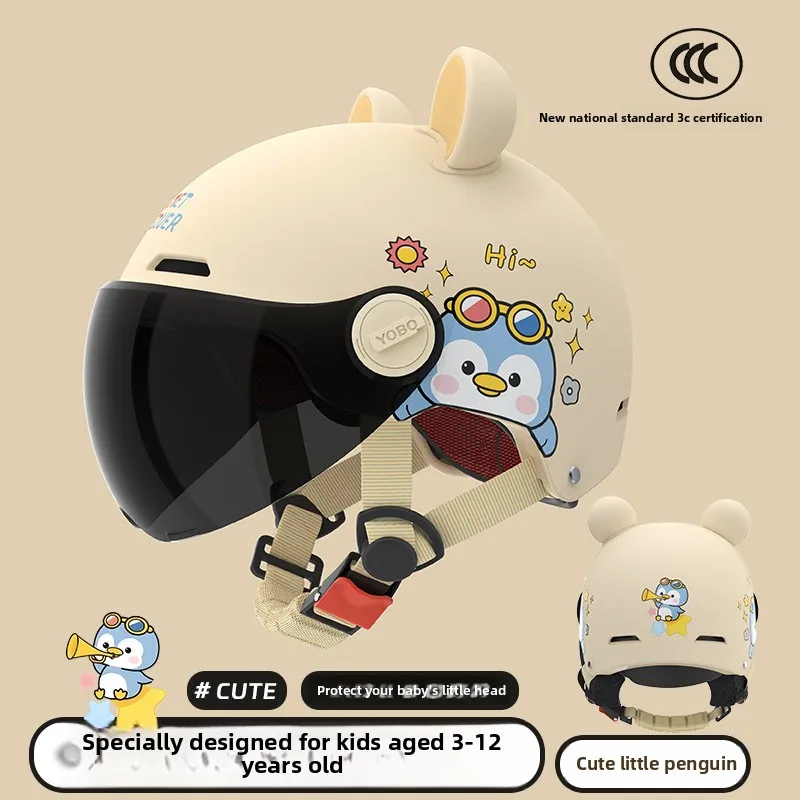 

Anime Children's Helmet Electric Bike Motorcycle Anime Peripheral Cycling Safety Helmet Cartoon Boy Girl Half Helmet Capacete