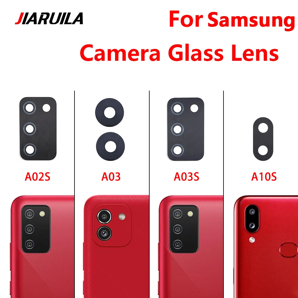 Back Camera Lens For Samsung A03S A02S A01 A02 A03 A10 A20 A30 A40 A50 A70 A70S A80 A03 Core Camera Glass Lens With Adhesive