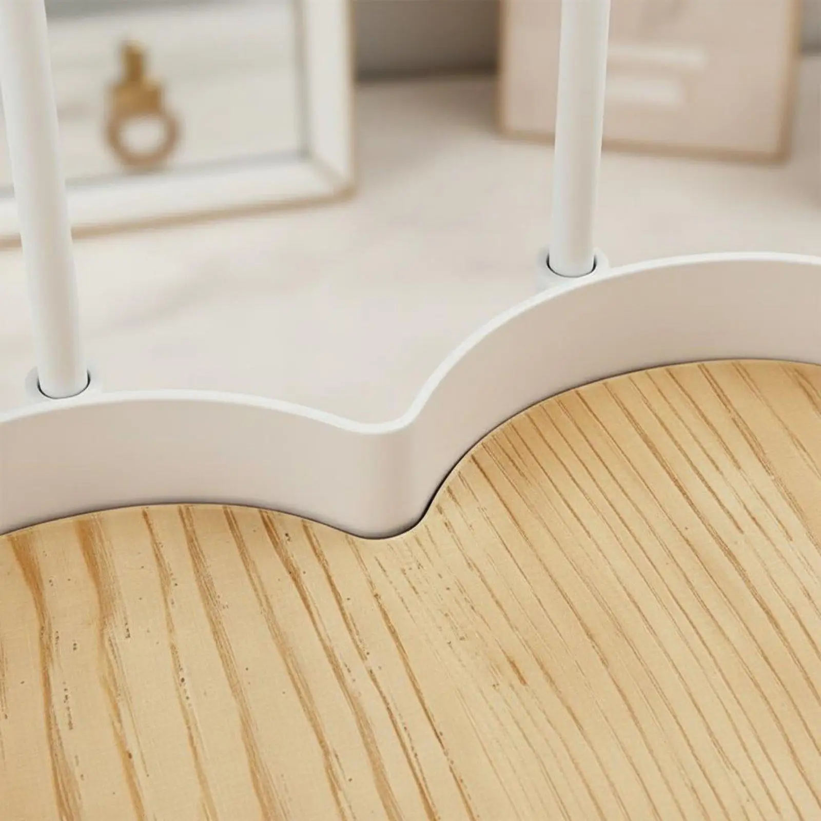 Heart Shaped Jewelry Tray Vertical Hanging Organizer Wood Display Stand for Rings Earrings Bracelet Storage