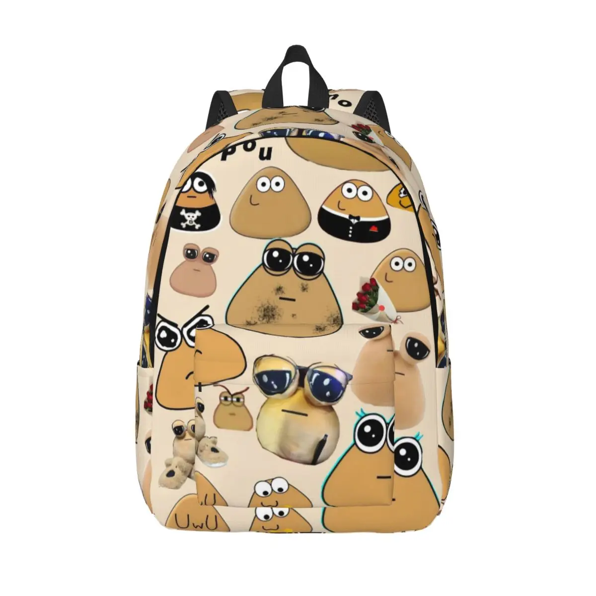 

Рюкзак My Pet Alien Pou для дошкольников, детского сада, школьников, виртуальных домашних животных, сумки для книг для мальчиков и девочек, детский холщовый рюкзак, подарок