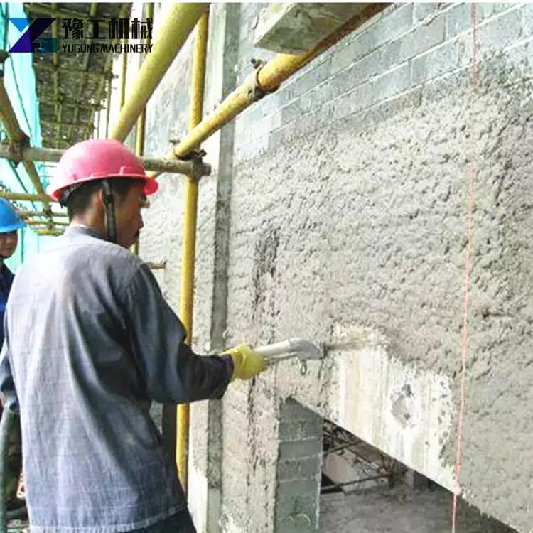 Labor Saving YG-311 Cement Mortar Sprayer Automatic Polymer Mortar 60L Hopper 380V ≤4mm