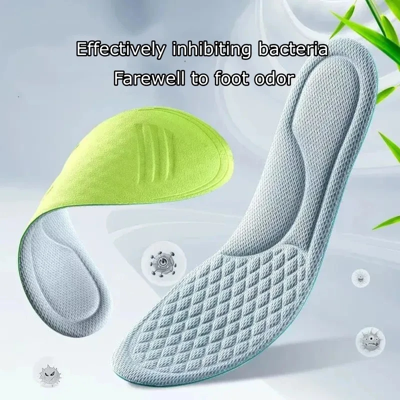 

1 Pair of Memory Foam Breathable Sports InsolesArch Support Massage InsolesMen's and Women's Outdoor Sports Running Insoles