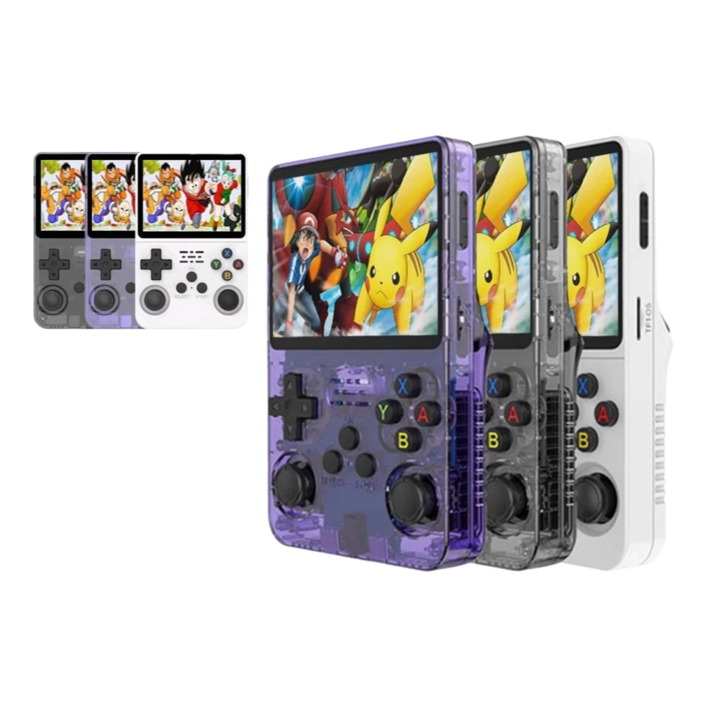 

The new r36s open-source handheld game console, a portable retro arcade game nostalgic 3D dual-system handheld