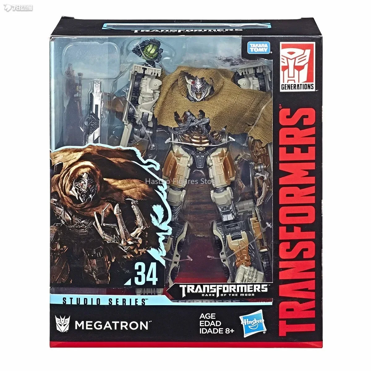 In Stock TAKARA TOMY Transformers Dark of The Moon Movie Studio Series SS34 Megatron Action Figure Model Collection Toy Gift