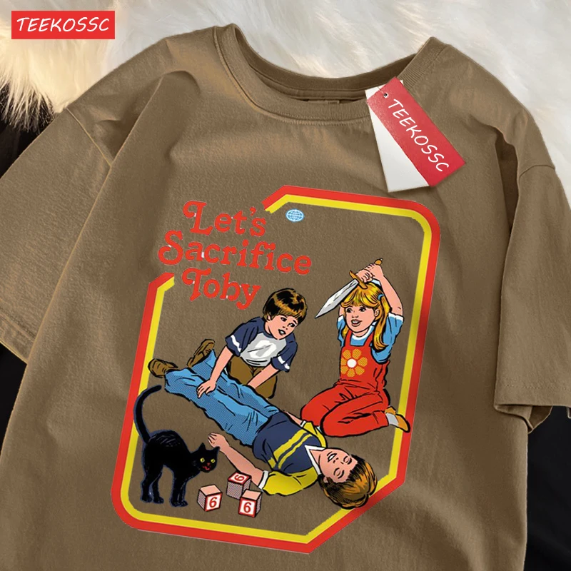 Let'S Sacrifice Toby Funny T-Shirt Men Women Cotton Short Sleeve T-Shirts Casual Breathable Tops Oversize Loose Tee Clothes image 2