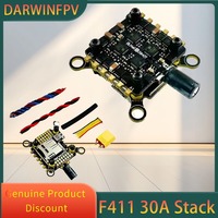 DarwinFPV F411 Stack 3-4S F411 FC MPU6500 4in1 30A ESC Bluejay Surports Dshot600.Oneshot125 Cineape 25 Quadcopter