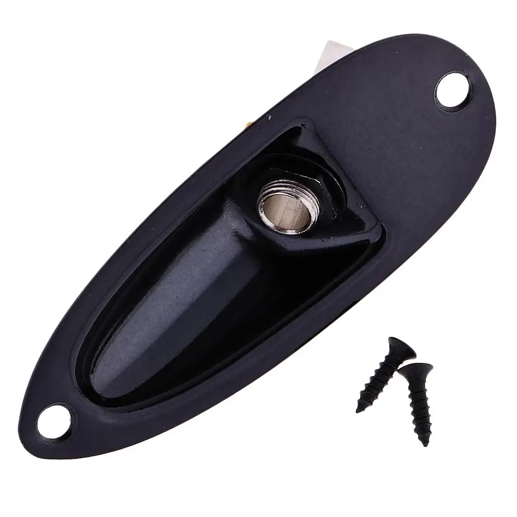 Electric Guitar Boat Jack Socket Replacement Parts Metal Bass Plug Output Jack for Musical Instruments