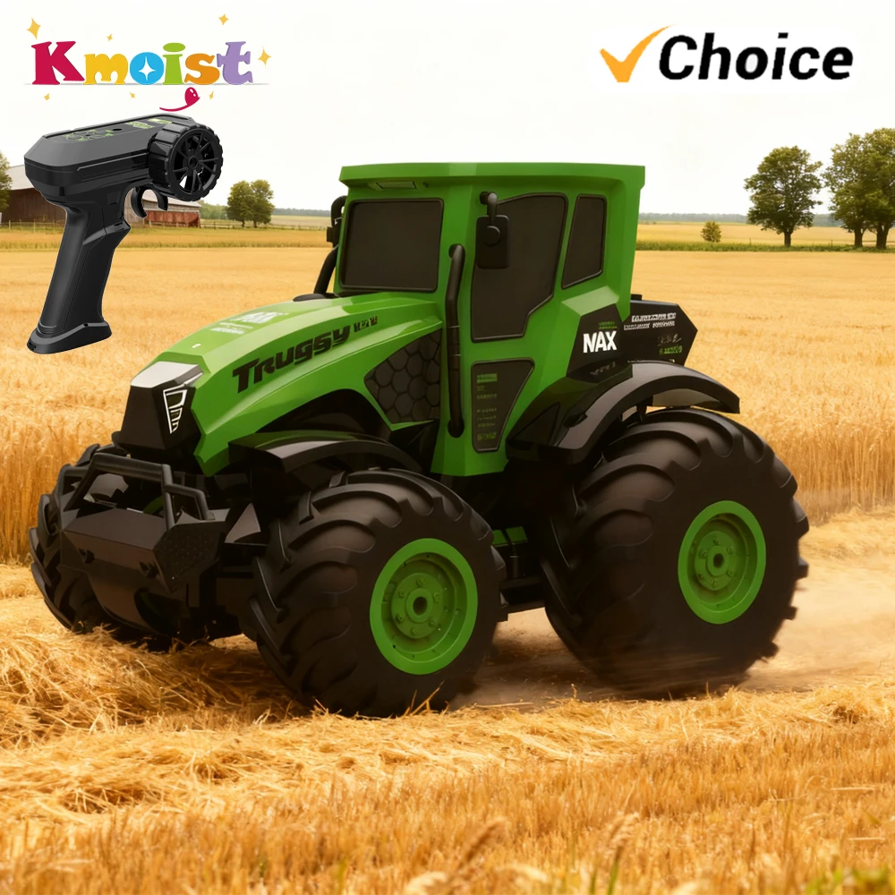 

Rc Car Amphibious 1/14 Remote Control Truck Kid Toy Agricultural Tractor Climbing Off-Road Vehicle Toys for Boys Chritsmas Gifts