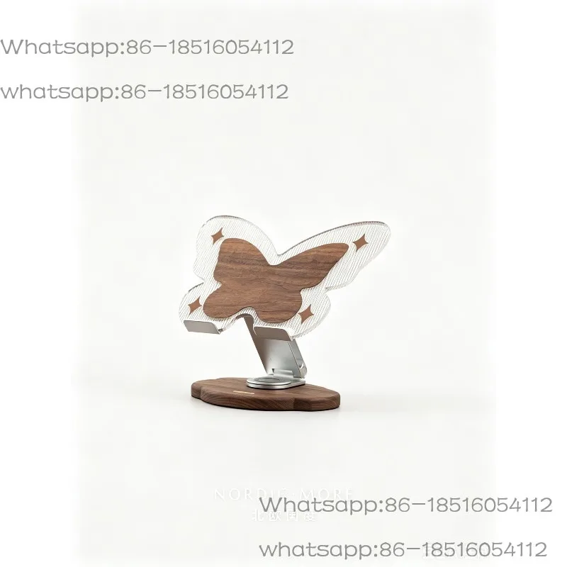 Notebook bracket Height increase frame Heat dissipation Solid wood multi-function 360-degree rotating flat support frame