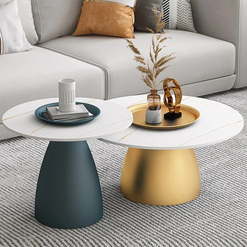 Nordic Modern Coffee Table Luxury Designer Sofa Tray Set Minimalist Side Table Aesthetic Hardcover Stolik Kawowy Home Furniture