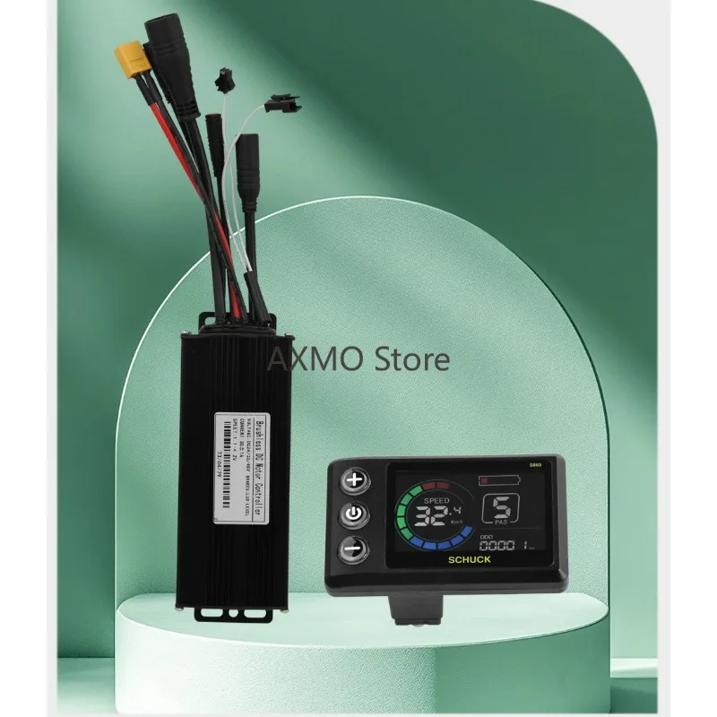 

Контроллер электрического велосипеда 1000 Вт, полностью водонепроницаемый комплект, трехрежимный синусоидальный контроллер 30 А, S866, инструмент с цветным экраном