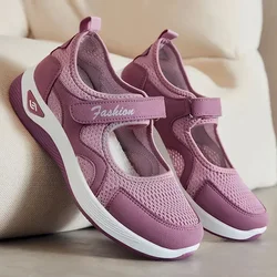 Scarpe sportive da donna nuove di moda traspiranti scarpe da donna stringate Casual in Mesh morbide e comode resistenti all'usura