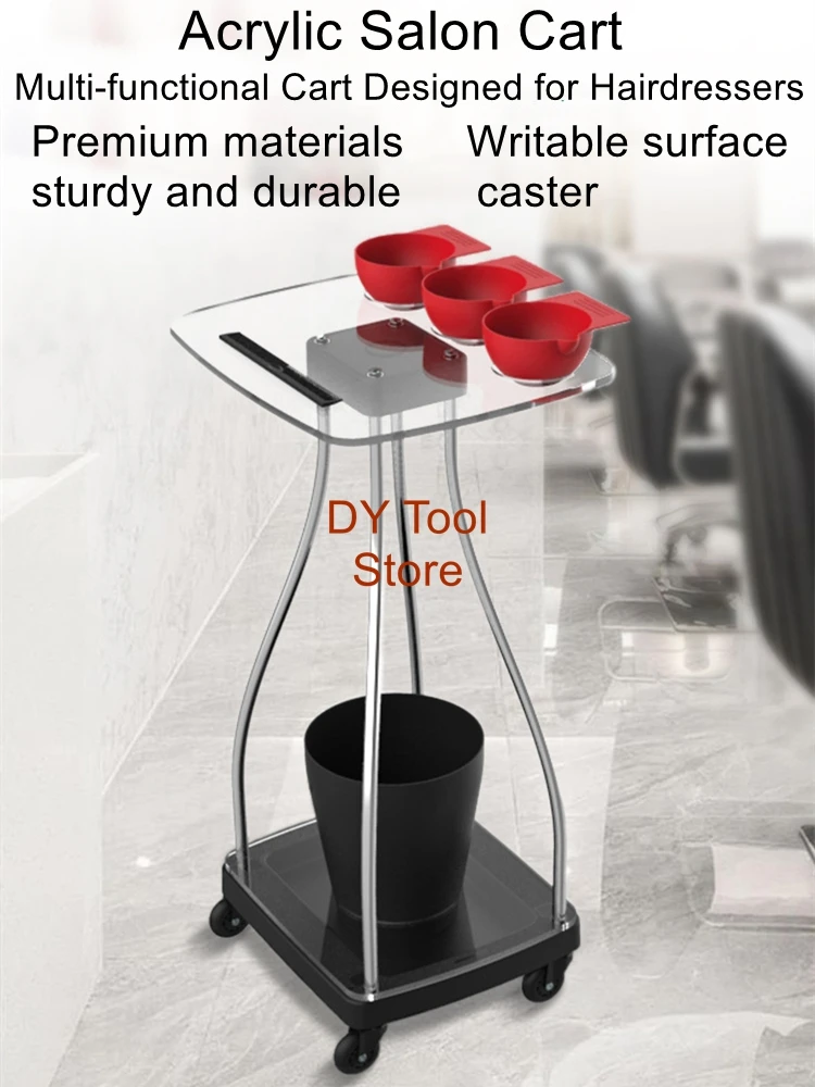 Acrylic Hair Dye Tray with Bucket Salon-Grade Portable Hair Dyeing Tool Features Magnetic Bowl