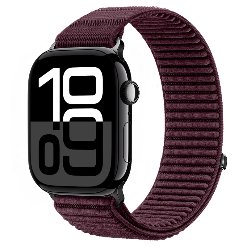 Sport-Nylon-Schlaufenarmband für Apple Watch-Armbänder 46 mm 44 mm 40 mm 42 mm 45 mm 41 mm Correa-Armband iWatch-Serie 11 SE 10 9 8 7 Ultra 3