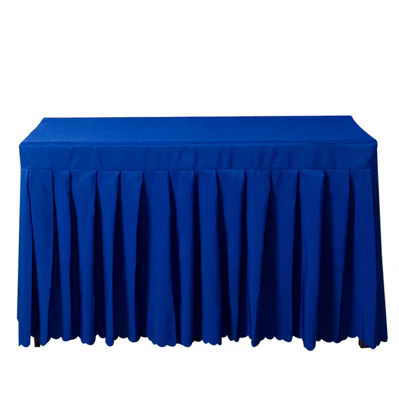 Customizable Rectangular Business Table Skirting Cover Long Conference Sign-In Office Activity Tablecover