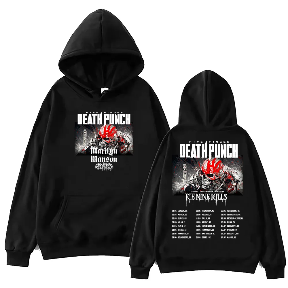 

Five Finger Death Punch 2024 Hoodie Harajuku Hip Hop Pullover Tops Sweatshirt Fans Gift Tops