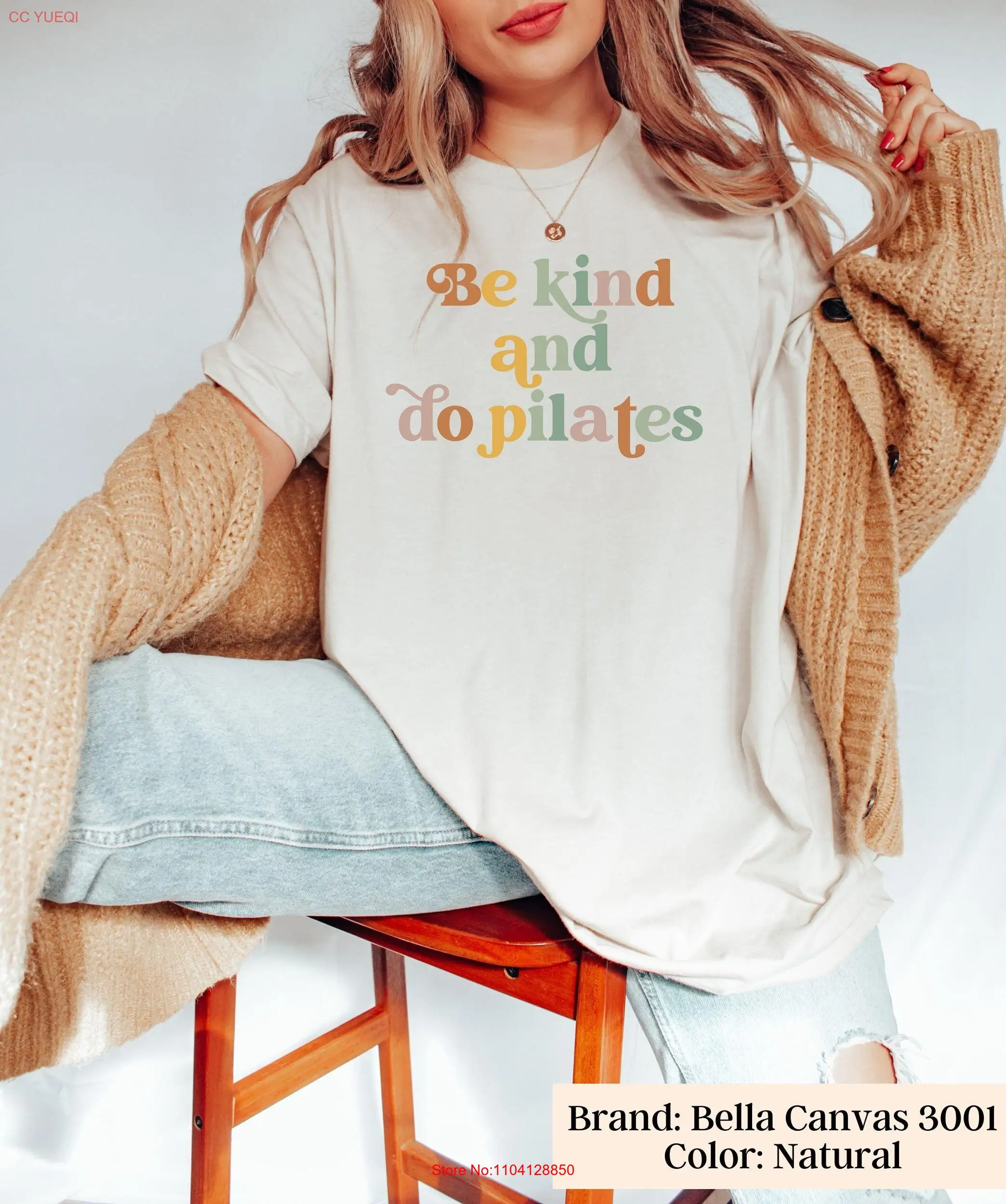 Camiseta de Pilates en mi era para la mamá amante Be Kind Do manga larga o corta