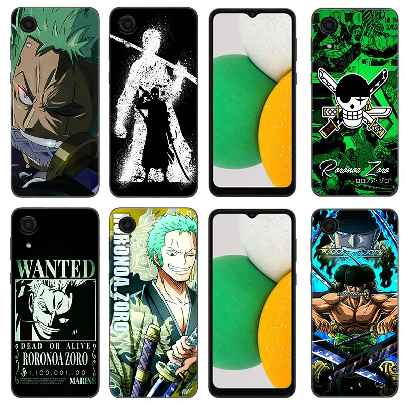 O-One Piece Roronoa Zoro Phone Case For Samsung Galaxy A01 A03 Core A04 A20 E A02 A05 A21 A30 A50 S A40 A41 A6 A8 A7 2018 Cover