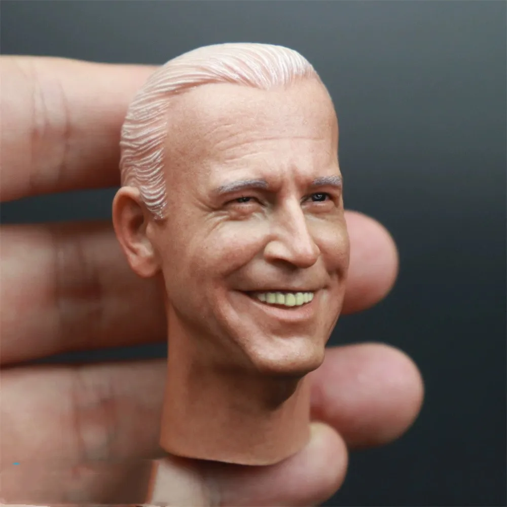 

1/6 Head Sculpt Joseph Robinette Joe Biden President1/6 Male Head Sculpt Toys Model Fit 12" Toys Action Figure HObbies Soldier