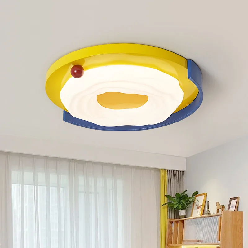 الحديثة الملونة LED أضواء السقف الدائري غرفة المعيشة غرفة نوم غرفة الاطفال دراسة الإبداعية الطيف الكامل حماية العين شنق مصابيح #3