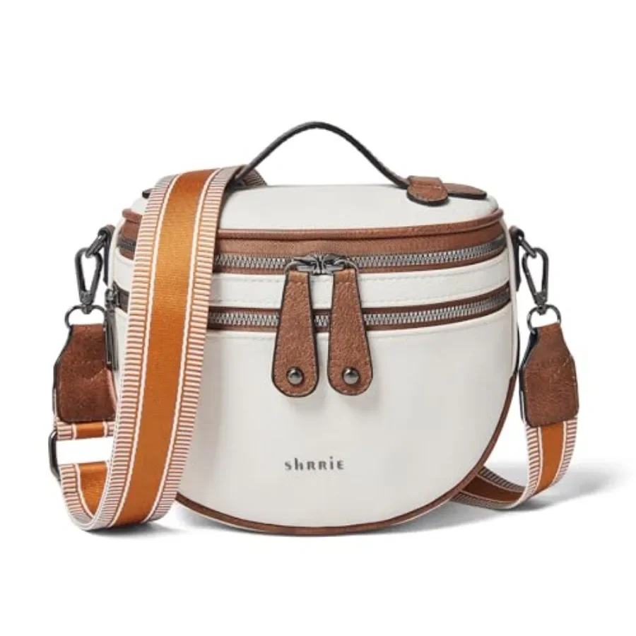 

Shrrie Crossbody Bags for Women, Vegan Leather Purse for Women Shoulder Handbags with Wide Strap, Chest Bag Trendy