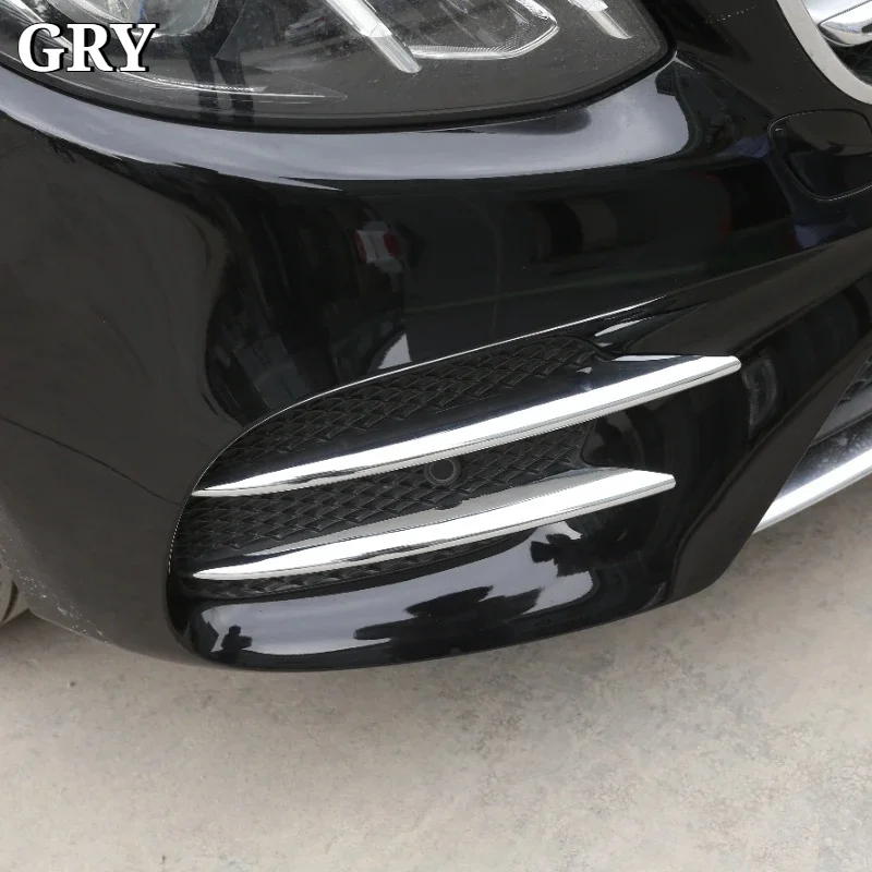 Car Front Fog Lamp Cover Trim For Mercedes Benz E Class W213 2016-2022 E43 AMG ABS Carbon Fiber Exterior Accessories