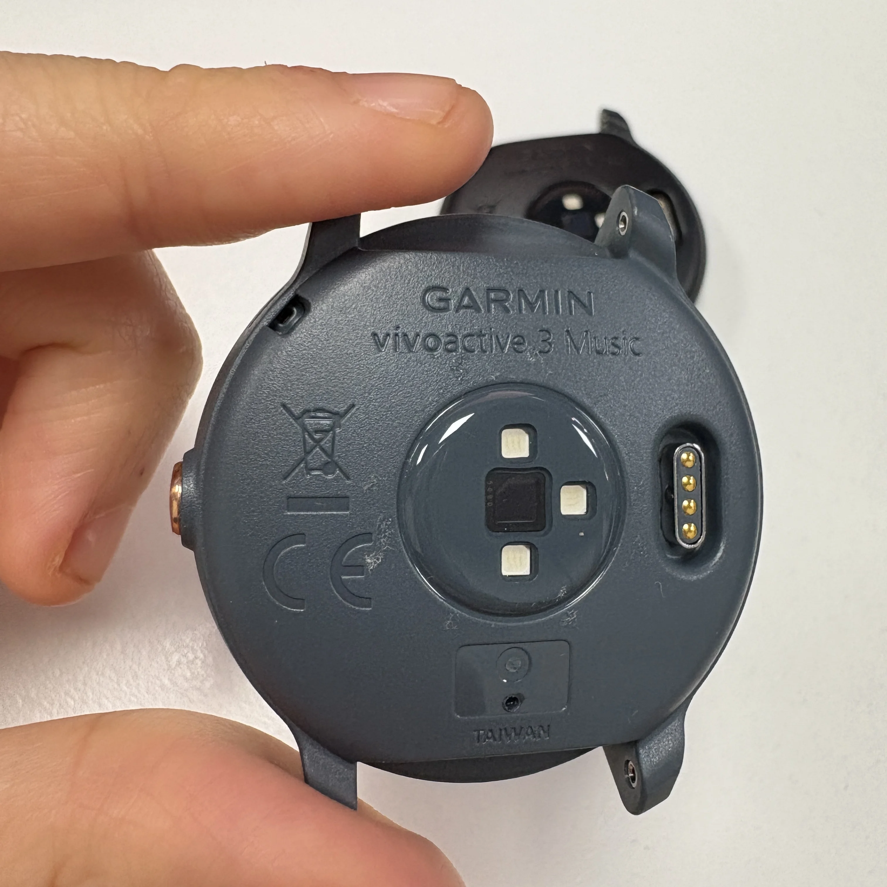 Cover posteriore per Garmin Vivoactive 3 Music senza batteria Custodia posteriore Vivoactive 3M Garmin Parte di riparazione