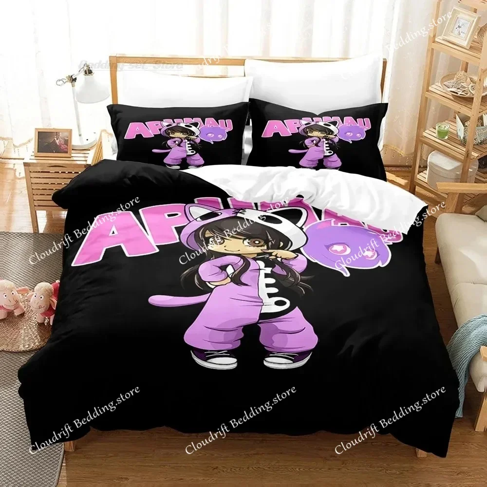 

Aphmau Jessica Bravura Bedding Set Boys Girls Twin Queen Size Duvet Cover Pillowcase Bed Kids Adult Fashion Home Textileextile02