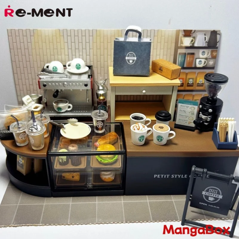 

REMENT Box Egg PETIT STYLE COFFEE Miniature Coffee Shop Playset Collectible Toy with Cake & Food Ideal for Collectors And Play