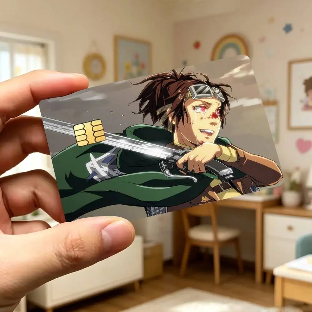 A-Attack on Titan H-Hange Zoe-S Credit Card HD Stickers Game Card Decal Card Matte Film Skin Small Chip Waterproof Sticker