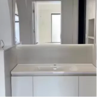 Senchi Bathroom Dry Area Anti-Fog Waterproof Durable Eco-Friendly Wood Luxury Modern Design Mirror Cabinet