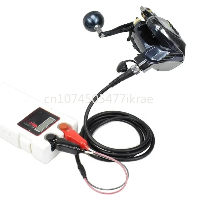 12V Large Capacity Electric Take-Up Reels Lithium Battery for Sea Fishing Boat Power Bag Straps+1A Charger