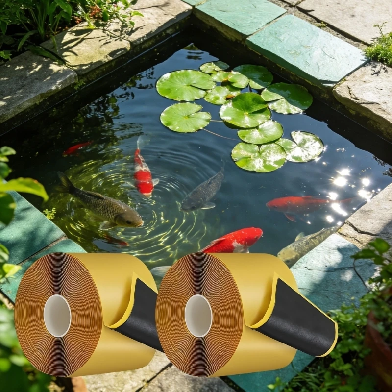 Selbstklebendes Butylkautschuk-Teichfolien-Nahtband, selbstklebendes Nahtset für die Reparatur wasserdichter Membranen und B03E – Detail 4