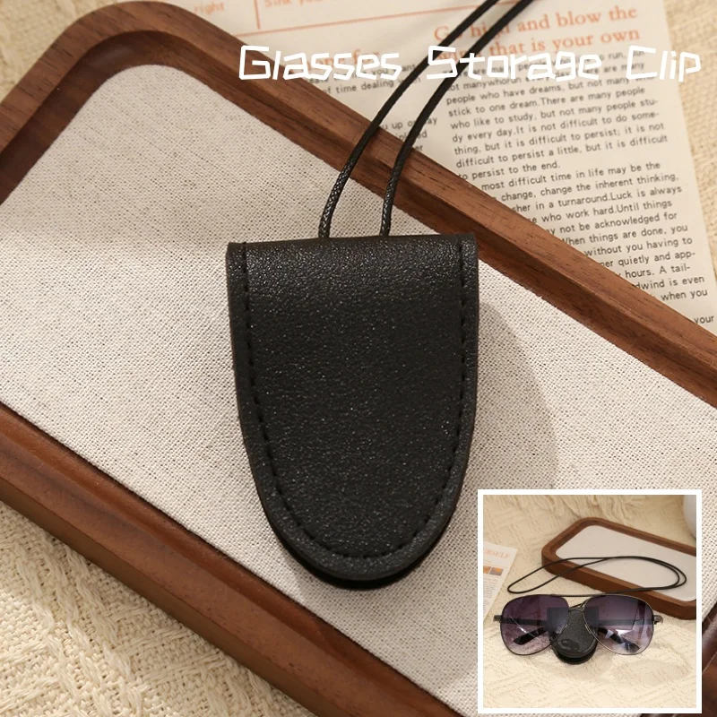 

Snap Leather Eyeglass Holder for Neck Stylish Minimalist Eyeglass Storage Clip Convenient and Sturdy Eyeglass Accessories