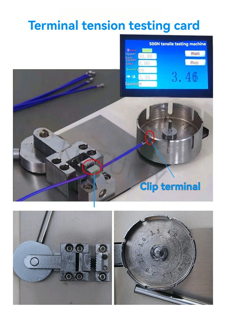 Electric Wire Harness Terminal Pull Force Tester Machine Stable Motor Traction For Large Scale Auto Wiring Harness Crimp
