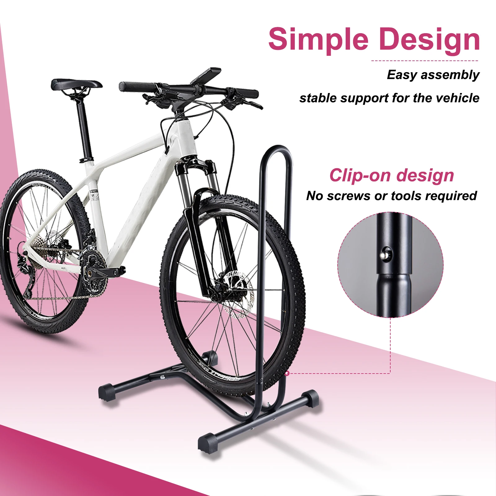 bicycle stand to make bike stationary - Steel Made from strong steel with a maximum capacity of 12 kilograms Bike Stands Make Your Bike