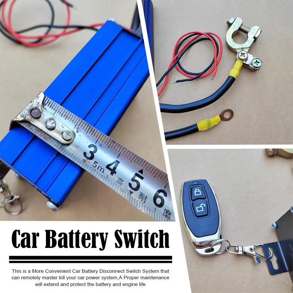 

1 Pc Universal Car Battery Isolator Master Switches With Off Disconnect Cut Battery Disconnect Wireless With Remote Control O2w2