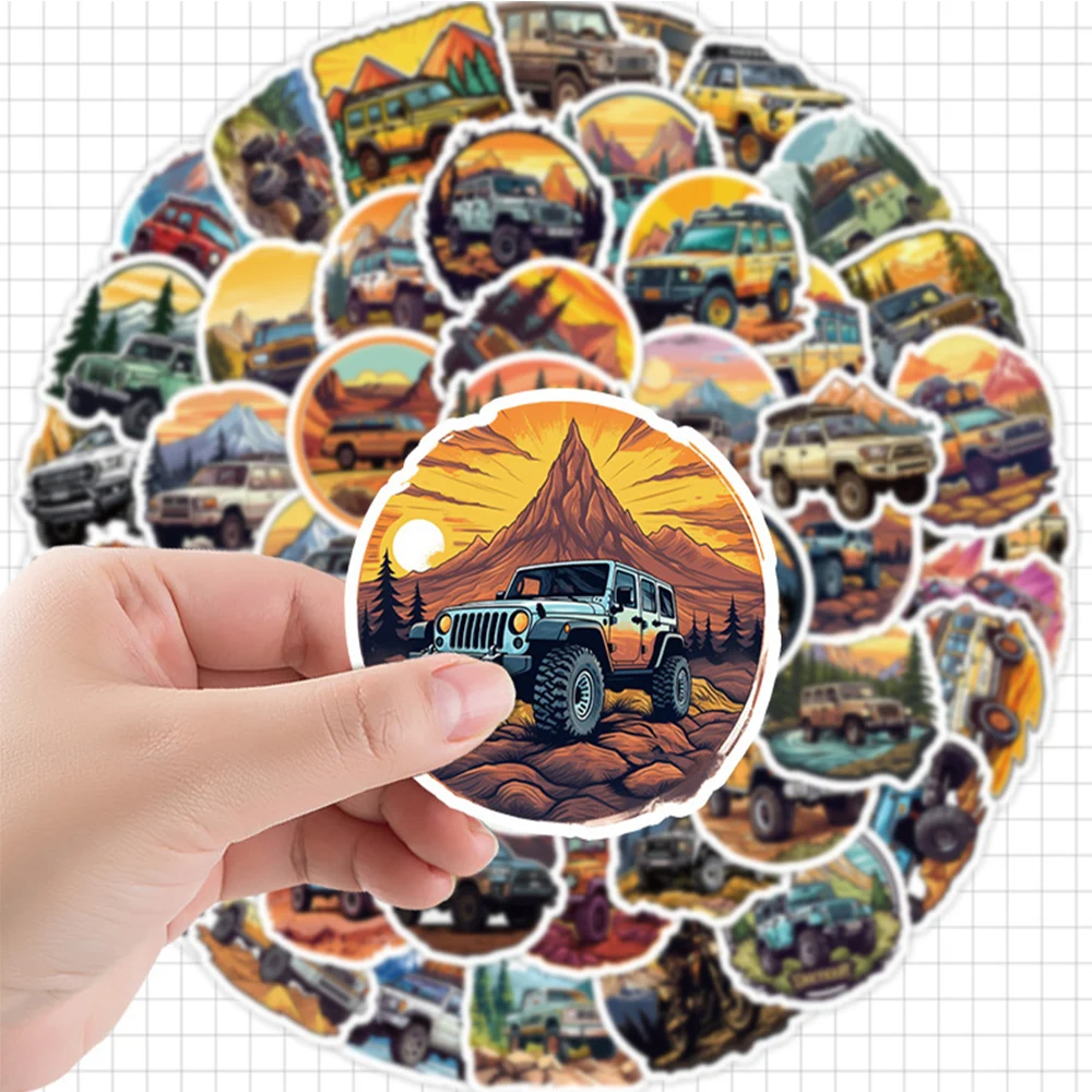 10/30/50pcs Mountain Off-Road - Mountain Biking Cartoon review and price