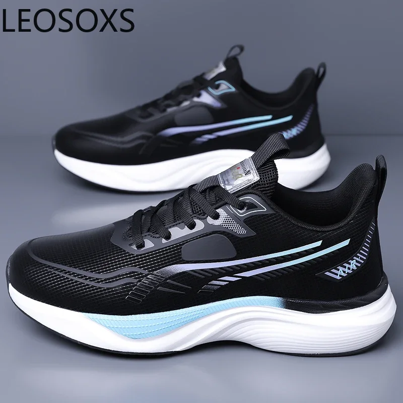 Men's Casual Sneakers Men Sports Shoes Platform Breathable Trainers Shoes Beautiful Fashionable LEOSOXS New Style Male Sneaker