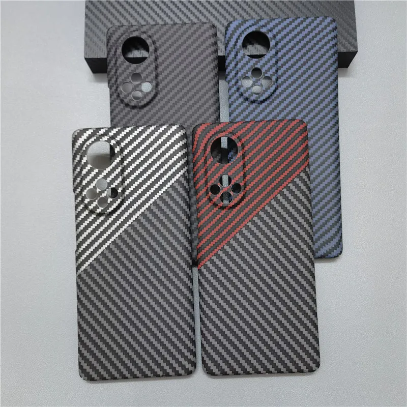 For Huawei Honor 50 60 70 30 Pro Phone Case Hard carbon fibre Slim Protective Back Cover For Honor 50Pro 60 70 Full Cover Shell