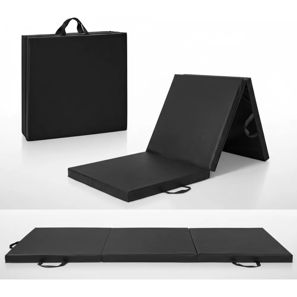 

Складной коврик для упражнений с защитой от разрыва — пена высокой плотности, портативный и легко чистится для домашнего спортзала и йоги