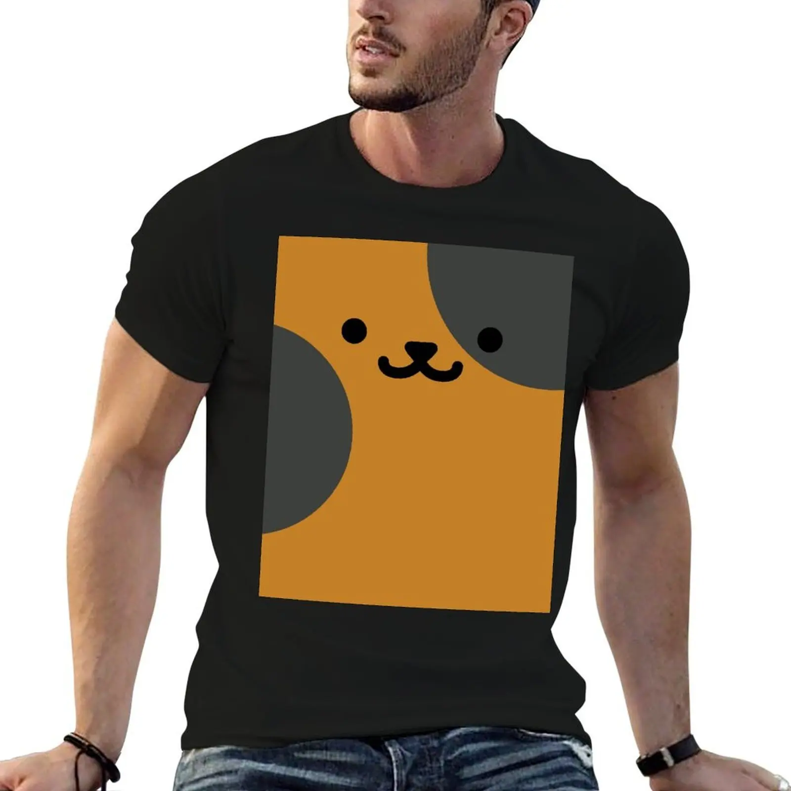 

100% - T-Shirt luxury brand cotton Spud tshirt shirt Atsume cotton humor 100% t dark Graphic shirts t men funny Neko