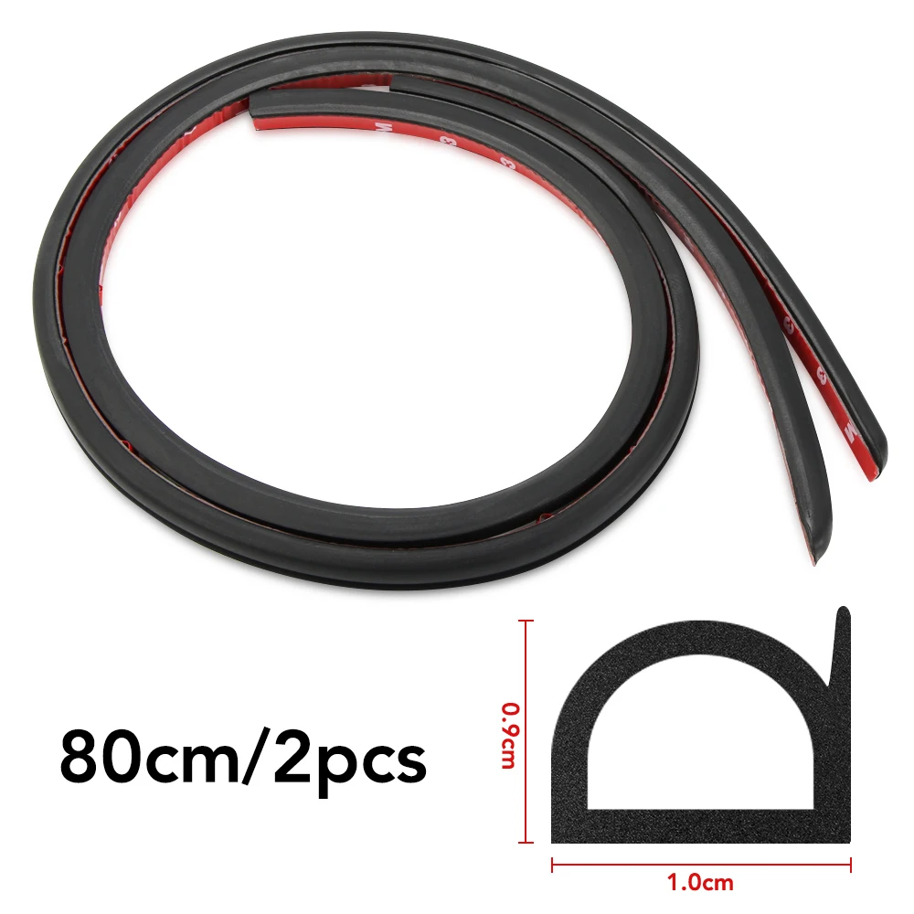 2PCS Car Door Rubber Seal Strip Filler Car Door Weatherstrip For B pillar Protection Sealant Strip Sealant For Auto Door Seal