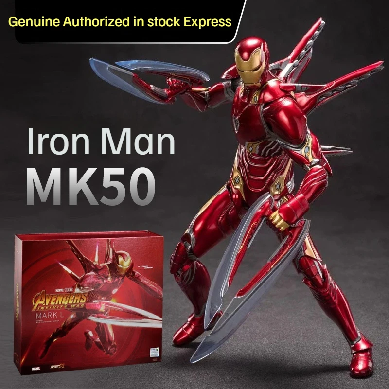 

Genuine Mk50 Deluxe Version Iron Man Hand Do Official Toy Boy Model Decoration Alloy Assembled Boy Birthday Holiday Gift