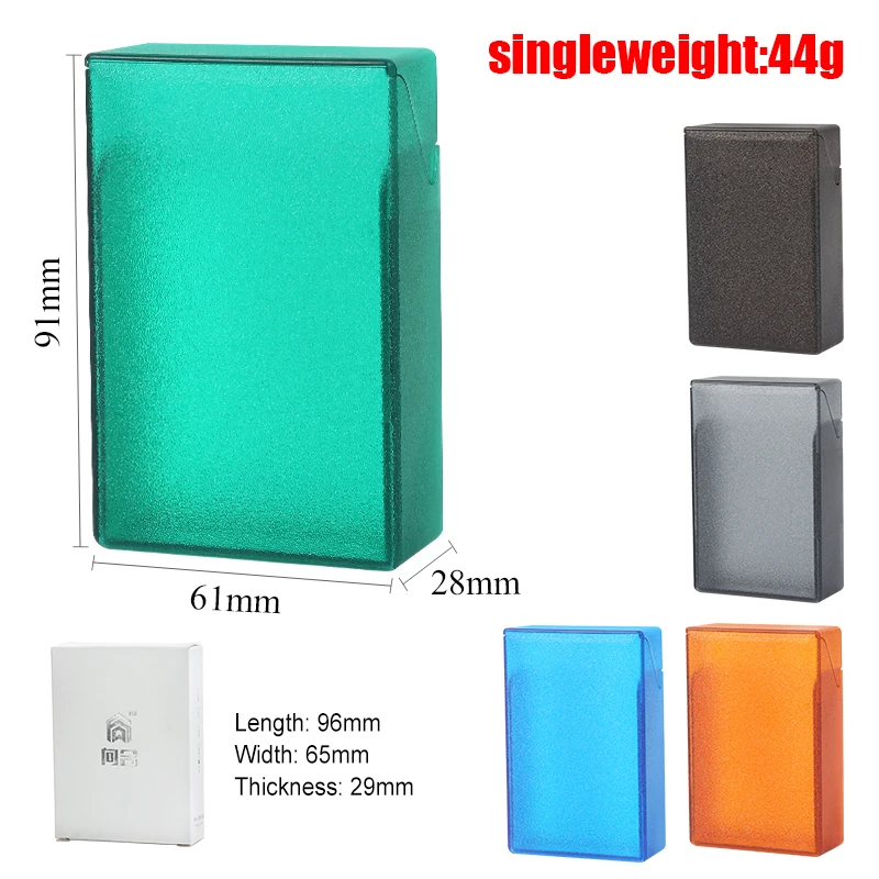 Multi Color Plastic Cigarette Box Portable Coarse Medium Fine Case Pocket Smoking Holder Anti-Collision Storage Container