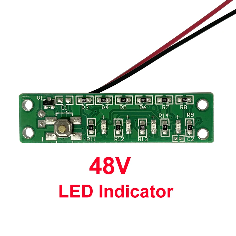 Polly LED-Anzeige 36 V 48 V 52 V 60 V 72 V für Polly DP Batteriegehäuse LED-Anzeige Spannungsanzeige als Ersatz
