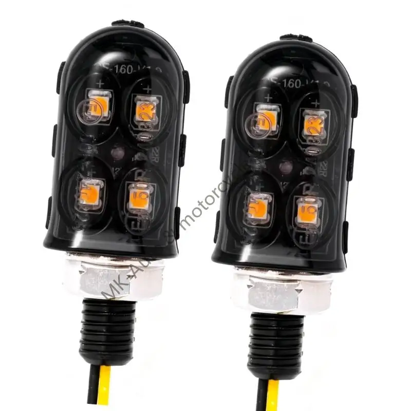 

Universal Motorcycle LED Indicators 4 Bulb Design Anti Vibration for Motorbike