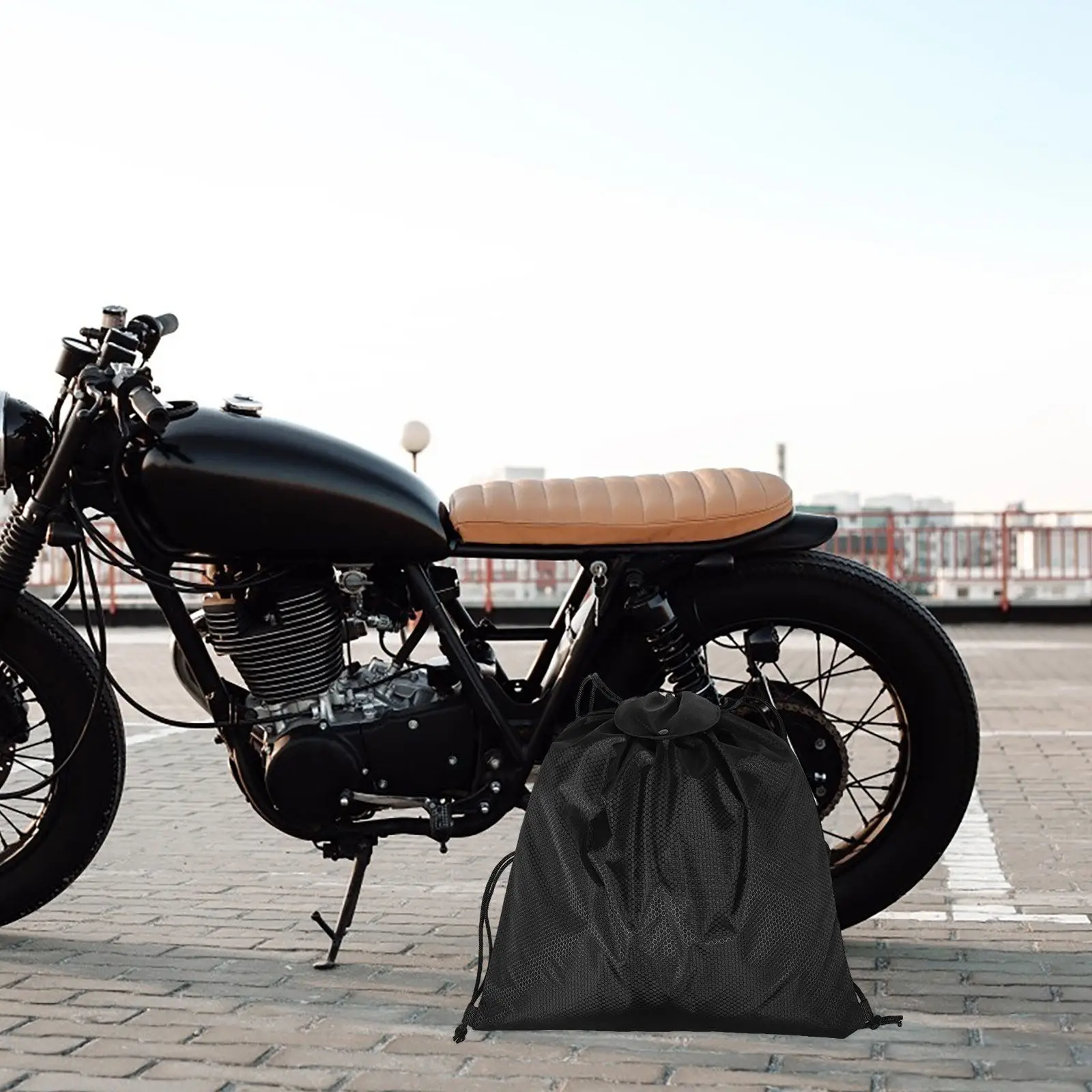 

Утолщенная сумка для хранения мотоциклетных принадлежностей, большая вместимость, водонепроницаемая, портативная, для путешествий на мотоцикле и велосипеде