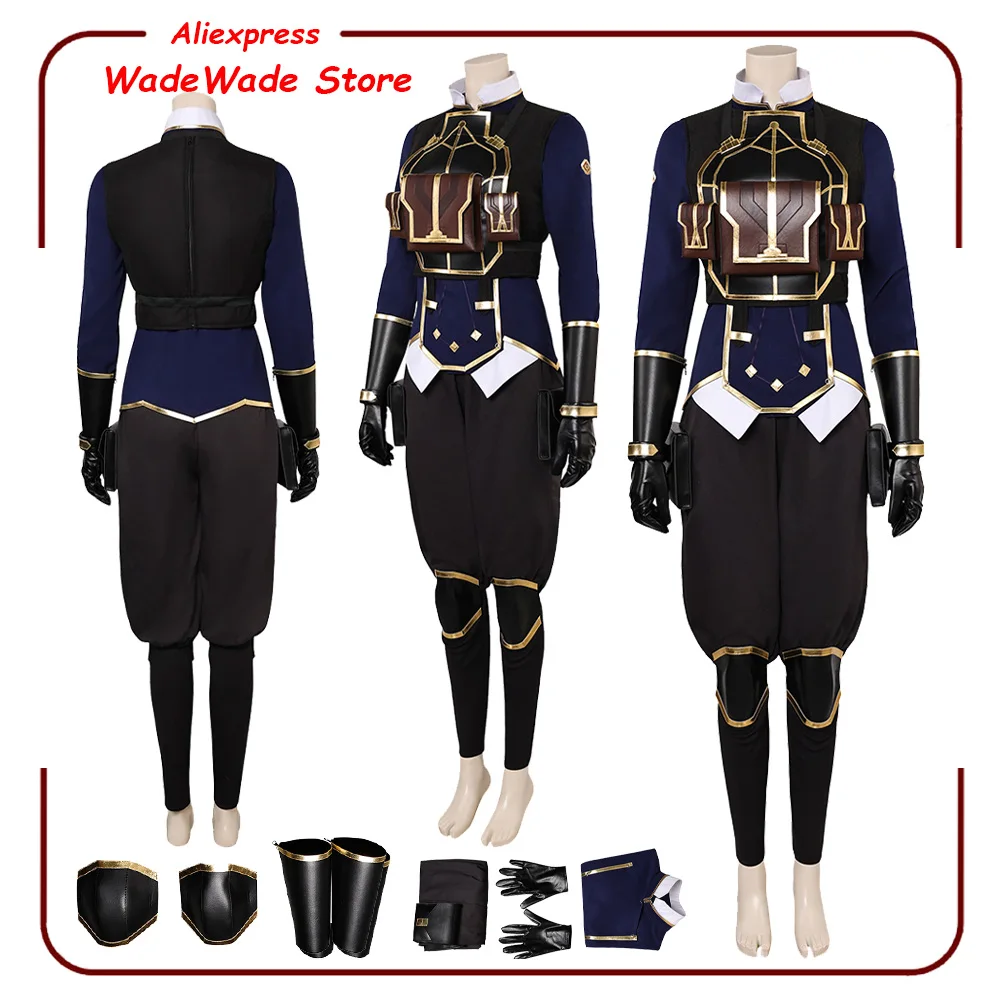 Nolen McGrady Markus Cosplay  Arcane LOL Fantasia Uniform Law Enforcer Uniform Game Costume Clothing Women Halloween Party Suit