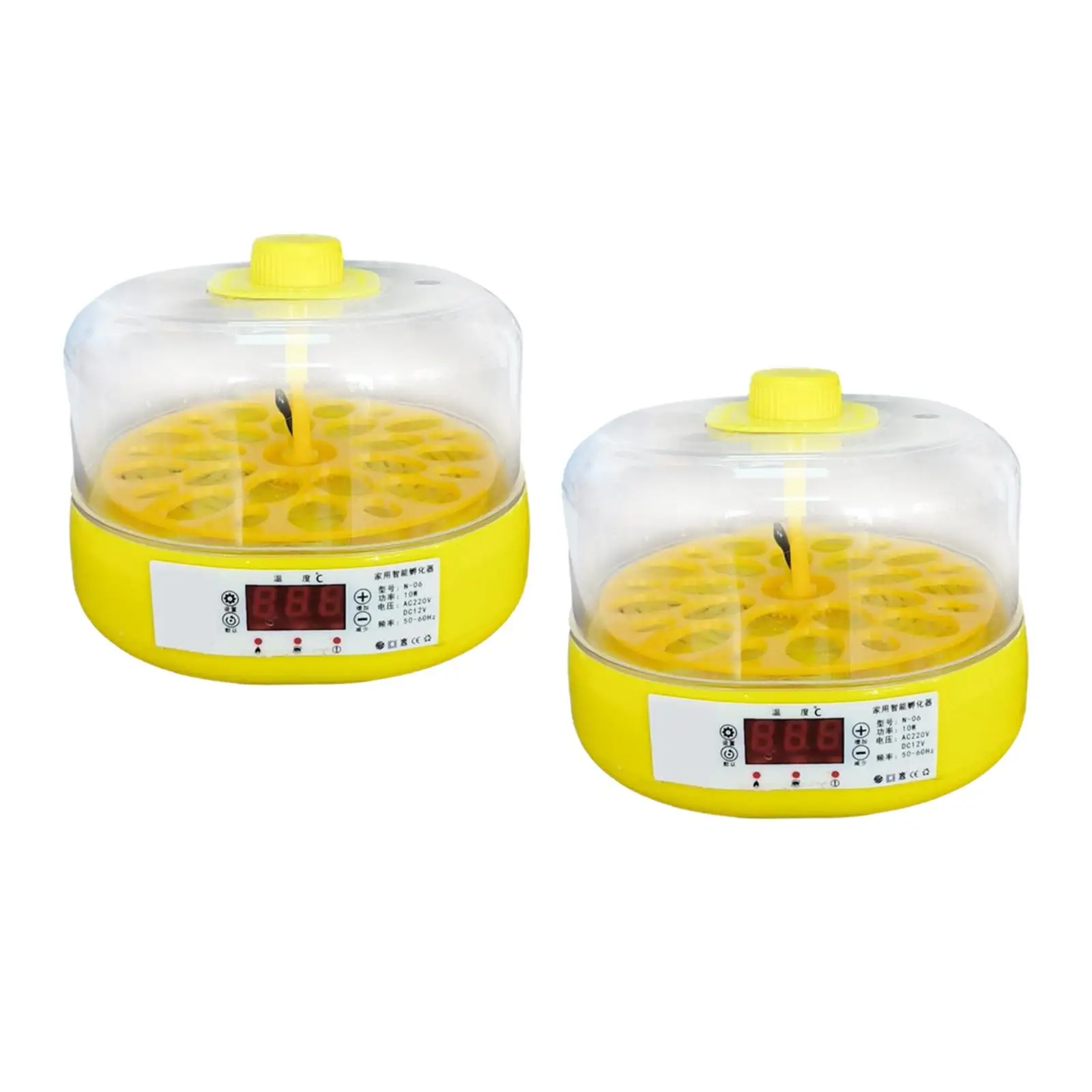

Mini Automatic Egg Incubator Bird Eggs Hatching Machine US Adapter Plug Easily Install Durable Temperature Display for Farm